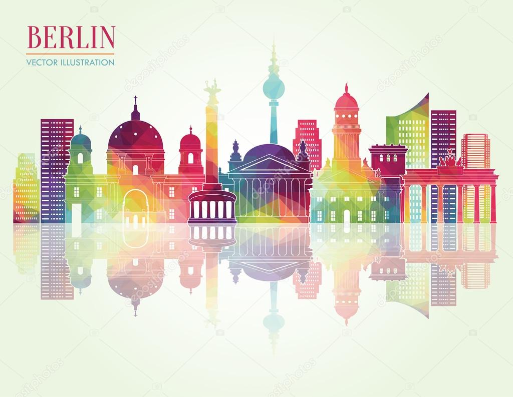 Berlin detailed skyline