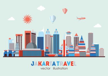 Jakarta detaylı manzarası