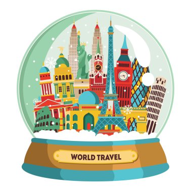 Kış seyahat arka plan