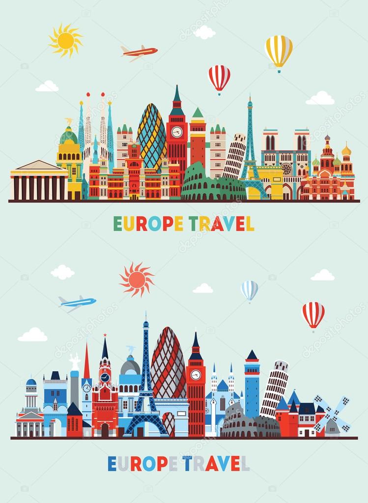 Travel Europe background