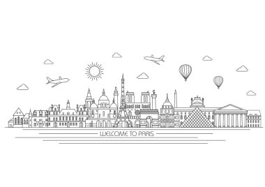 Paris detaylı manzarası