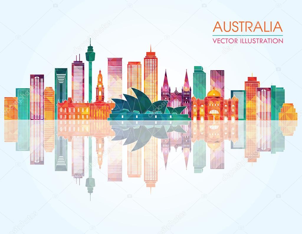 Travel Australia famous landmarks skyline