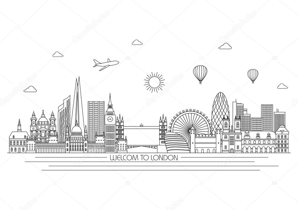 London detailed Skyline