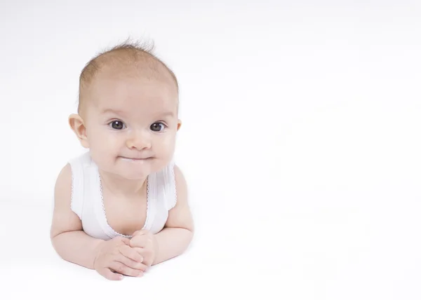 Retrato de un bebé divertido —  Fotos de Stock