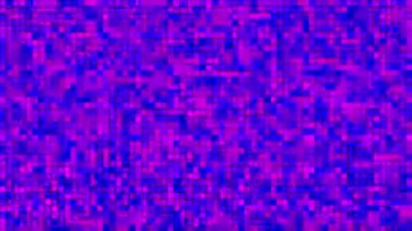 Işıldayan çok renkli karelerle donatılmış soyut arkaplan. Geometrik şekillerden gelen gürültü efektli animasyon.