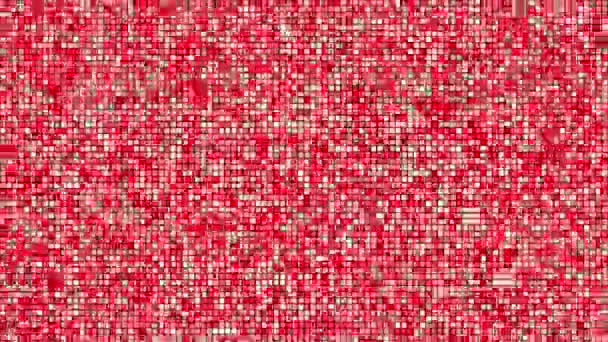 Looped Αφηρημένο Φόντο Λαμπερά Πολύχρωμα Τετράγωνα Κινούμενα Σχέδια Επίδραση Θορύβου — Αρχείο Βίντεο