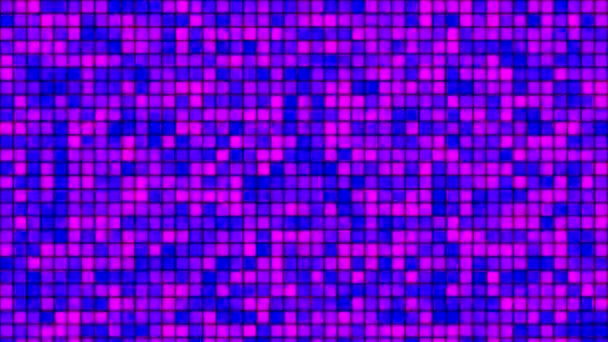 Fundo Abstrato Loop Com Quadrados Multicoloridos Cintilantes Animação Com Efeito — Vídeo de Stock