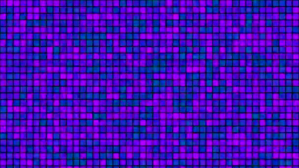 Sfondo Astratto Loop Con Quadrati Multicolori Scintillanti Animazione Con Effetto — Video Stock