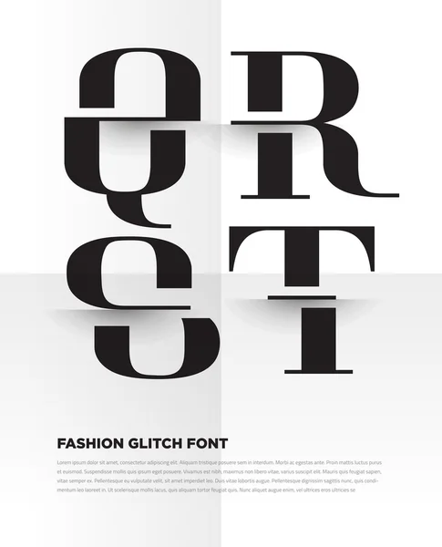 Elegant typographic alphabet letters — Stock Vector