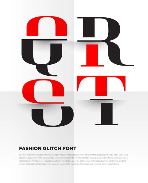 Élégantes lettres de l'alphabet typographique — Image vectorielle