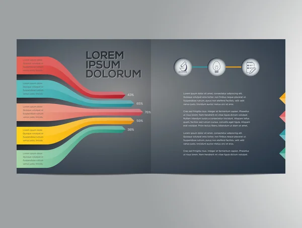 Vorlage für die Geschäftsbroschüre — Stockvektor