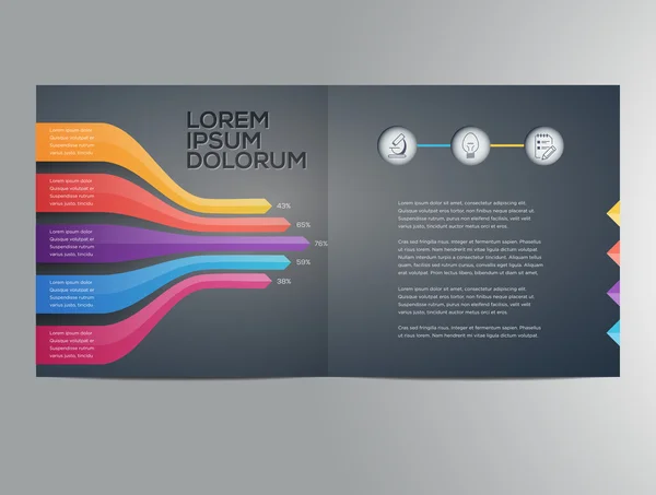 Vorlage für die Geschäftsbroschüre — Stockvektor