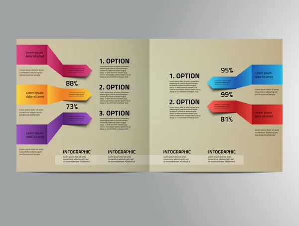 Business brochure template — Stock Vector