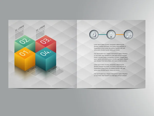 Modèle de brochure d'entreprise — Image vectorielle