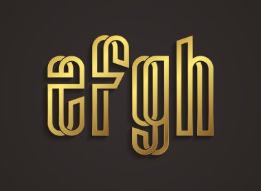 yaratıcı satır alfabe sembolleri seti