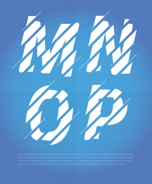 Tipografik kırık alfabesi harfleri