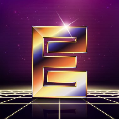 şık metalik yazı mektup