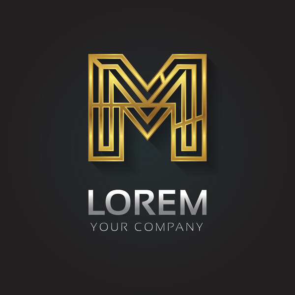 Элегантная золотая буква
