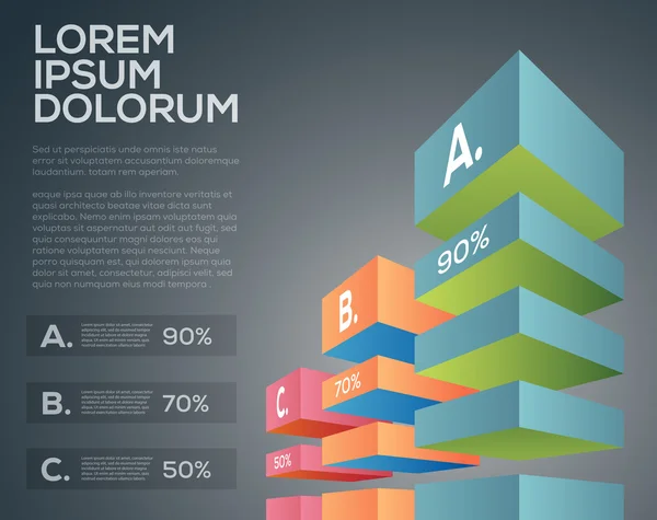 Soyut infographics şablonu — Stok Vektör