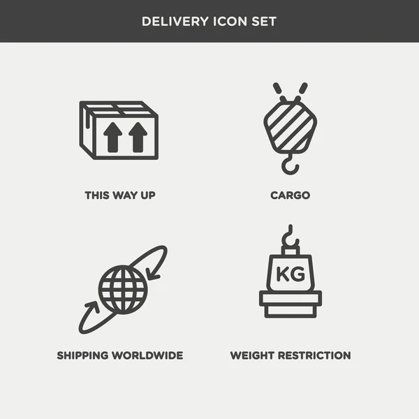 Logistic and delivery icons set — Stock Vector