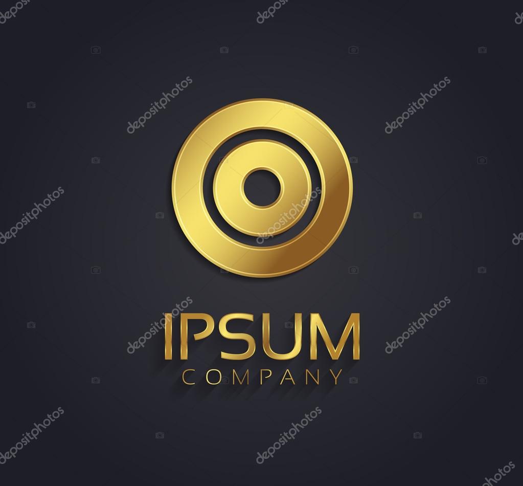 Golden metallic themed shining metallic 3D symbol capital letter O - uppercase isolated on black