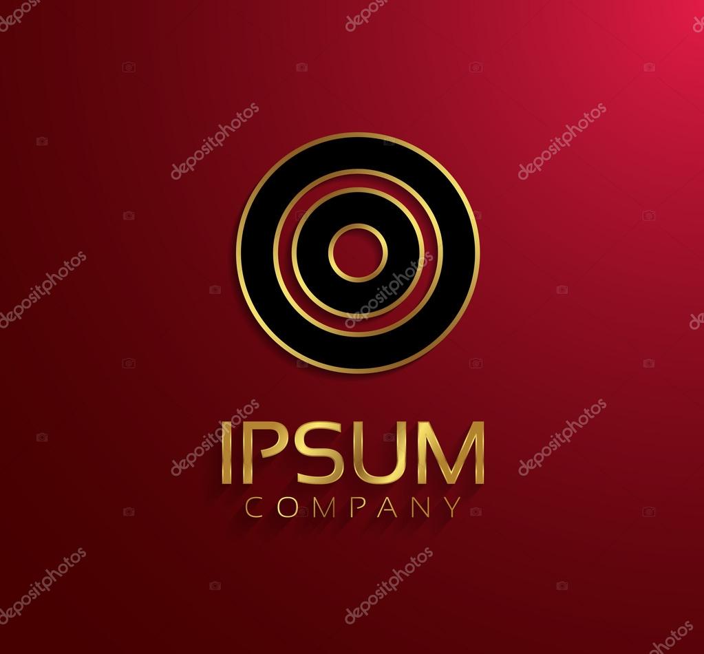 Shiny golden themed metallic 3D symbol capital letter O - uppercase isolated on claret