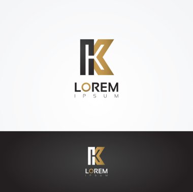 Elegant graphic letter K