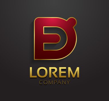 Grafik tasarım Dekoratif harf D