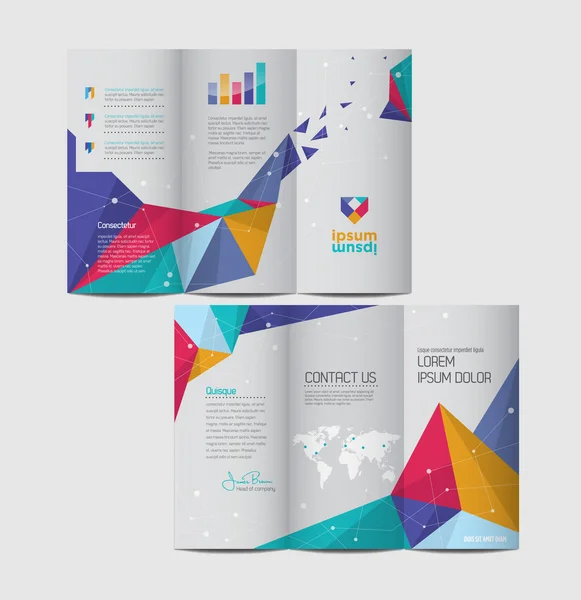 Design astratto della brochure aziendale — Vettoriale Stock