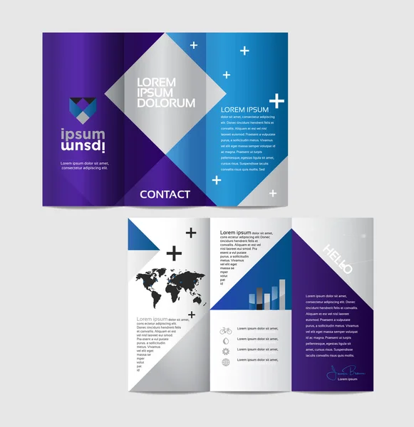 Conception abstraite de brochure commerciale — Image vectorielle