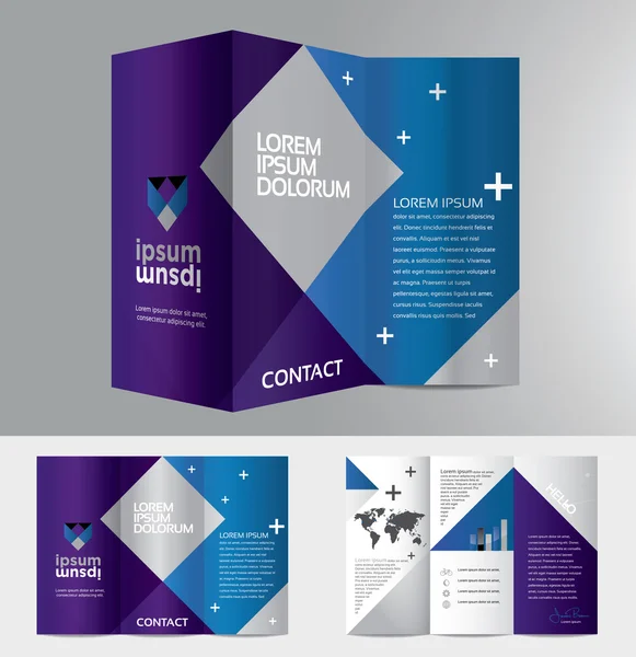 Abstrakt företag broschyr design — Stock vektor