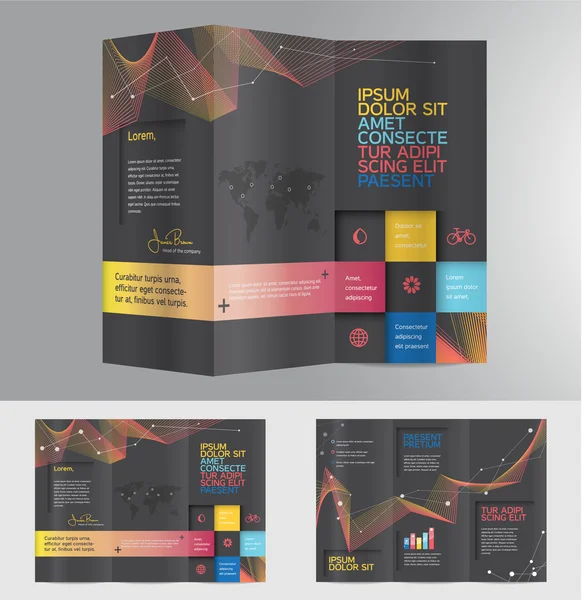 Abstract business brochure design — Stock Vector