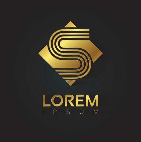 Altın çizgili Harf S