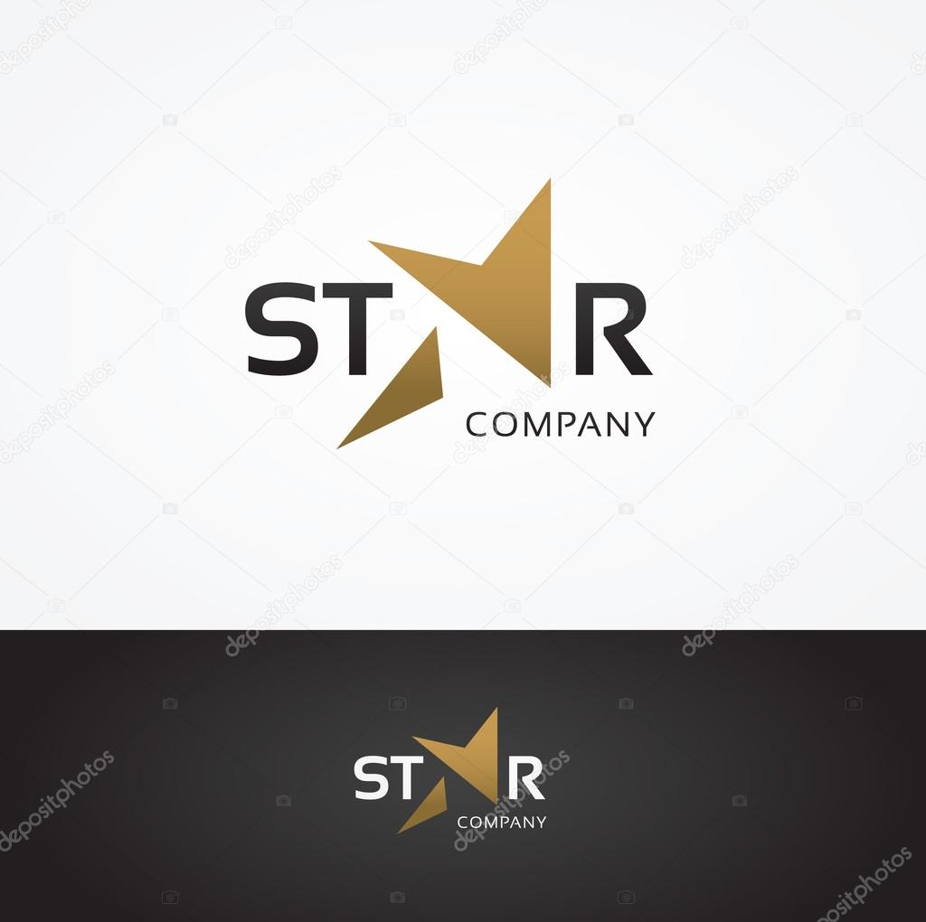 Vector graphic elegant star symbol for your company