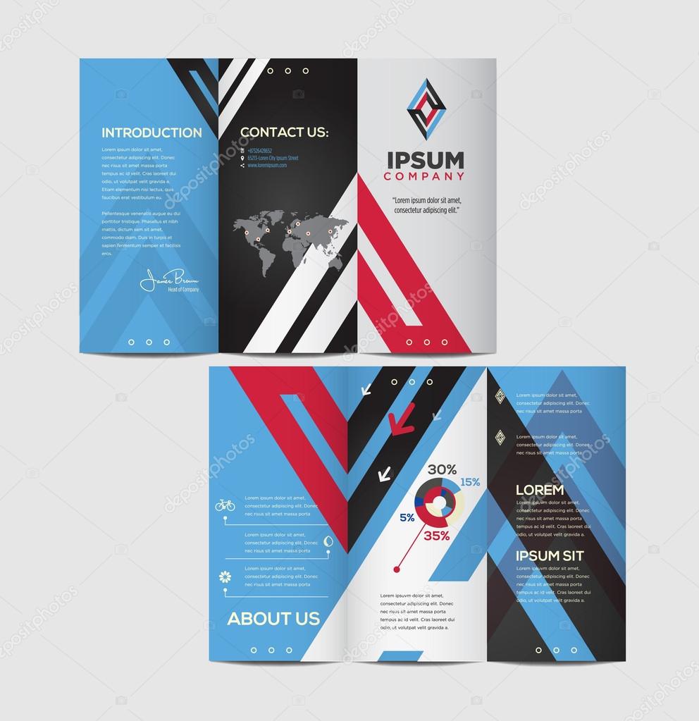 Abstract business brochure design