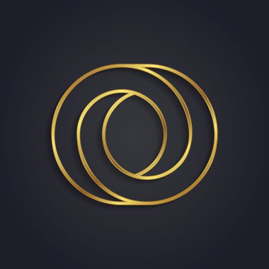 Grafik altın harf O