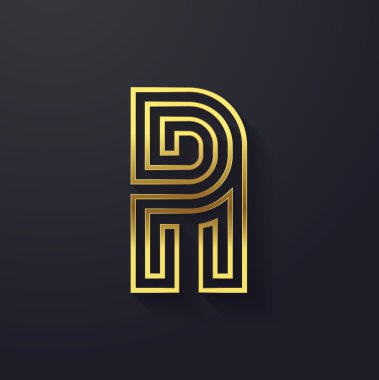 Grafik yaratıcı harf A