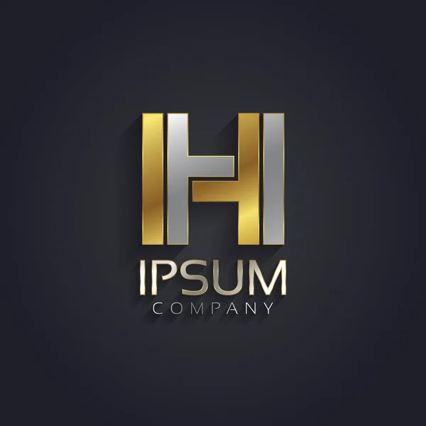 Gümüş ve altın harf H