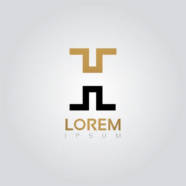 Grafik zarif siluet harf H