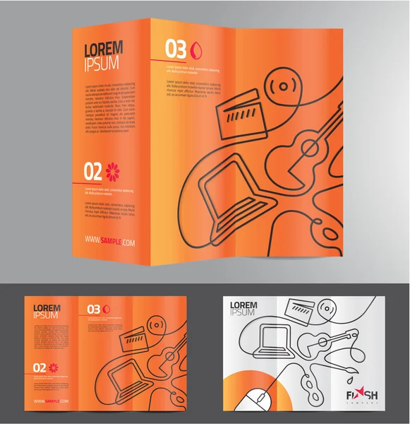 Abstraktes Business Broschüre Design — Stockvektor