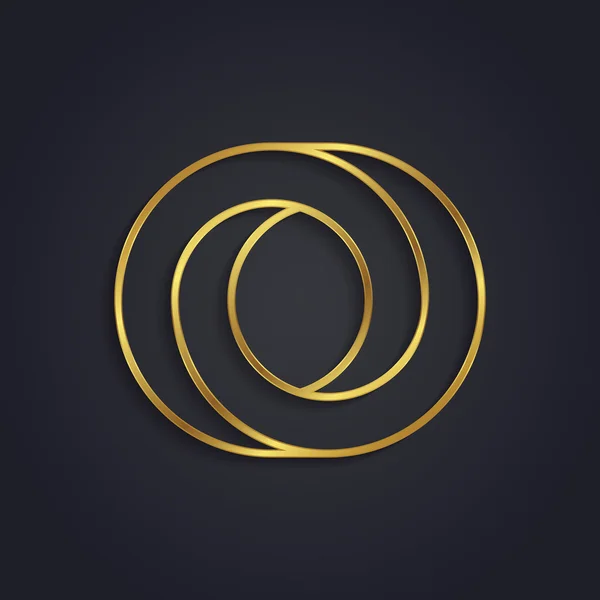 Grafik altın harf O