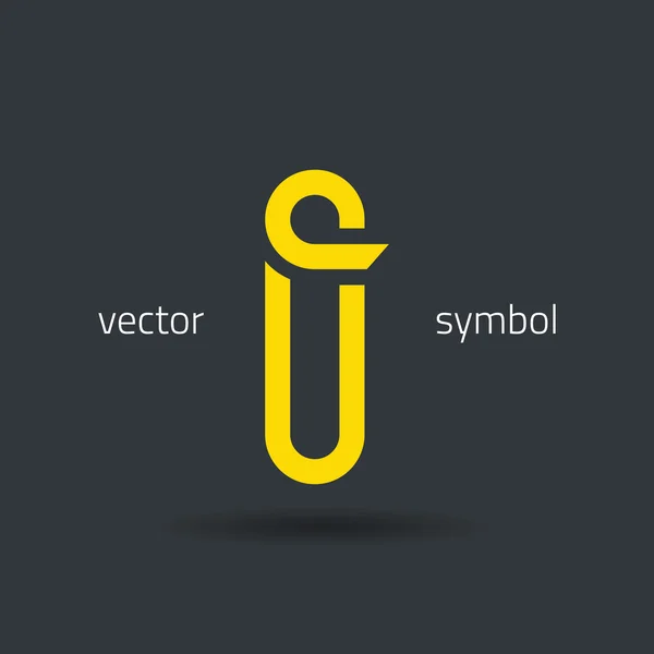 创意线字母符号字母 I — 图库矢量图片