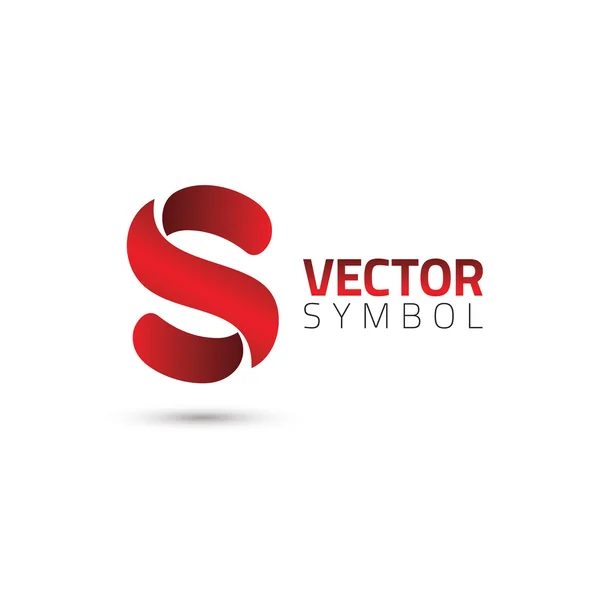 Elegáns ábécé szimbólum S — Stock Vector