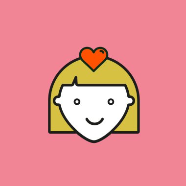 Simge bir gülümseyen kız