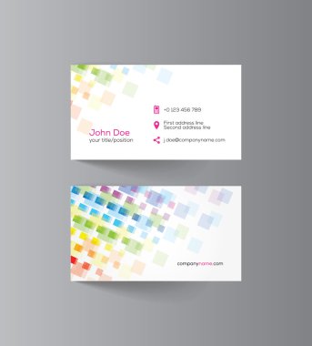 Örnek metin ile grafik iş kartı