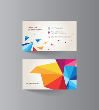 Örnek metin ile grafik iş kartı