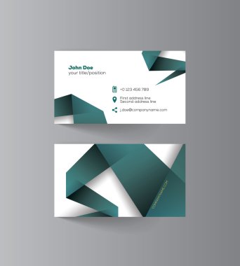 Örnek metin ile grafik iş kartı