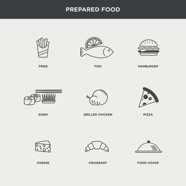 hazır gıda simgeler