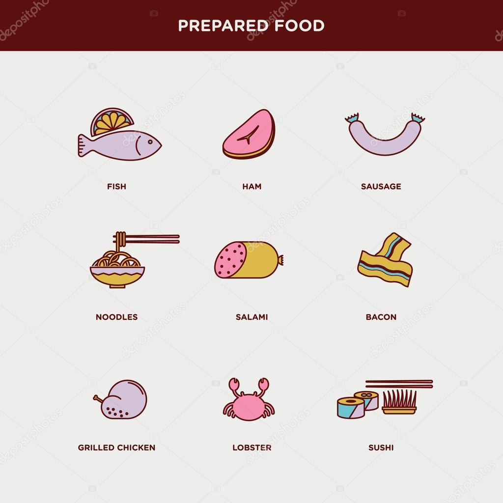 prepared food icons