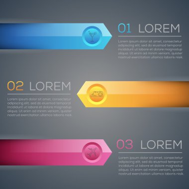 bilgi-grafik oklar ve simgeler ile